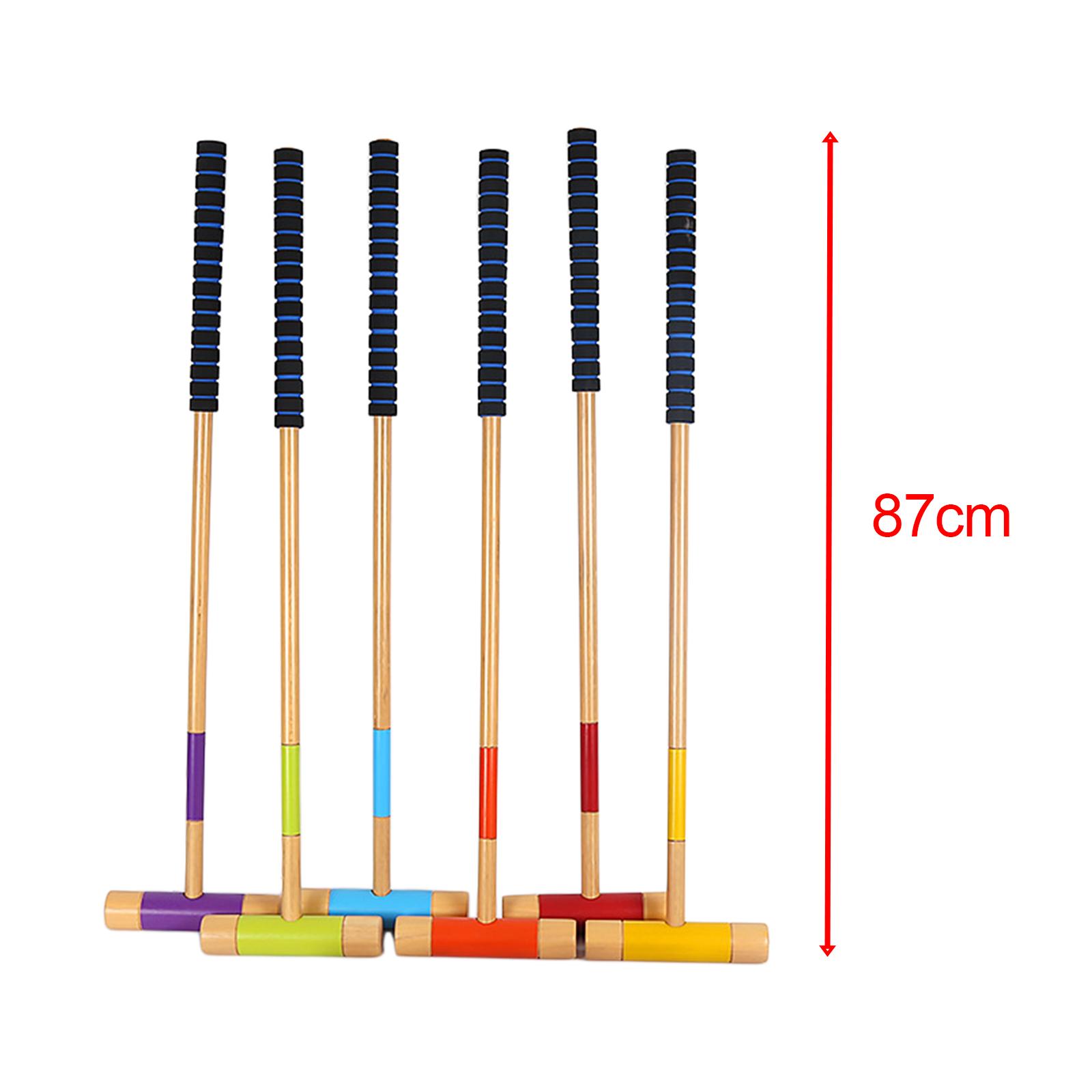 Croquet Set Lawn - 6인용 야외 잔디밭 가족용 크로켓 세트