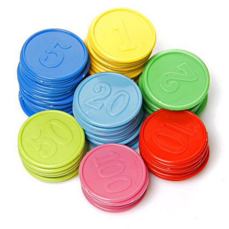 Party Games Juegos De Mesa - 숫자가있는 포커 칩 마커 계산 보드