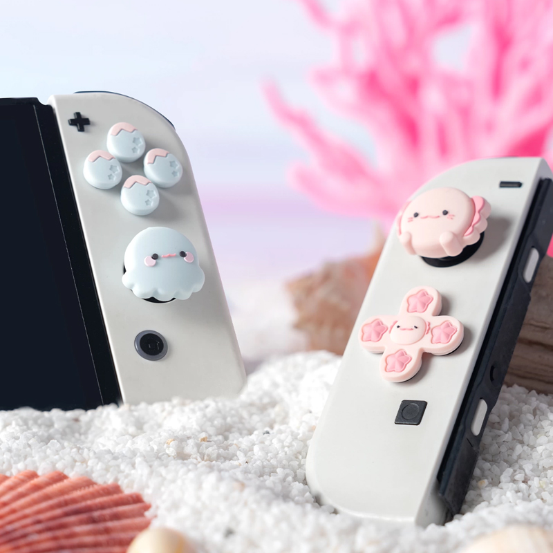 Party Games Nintendo Switch - 아쿠아리움 파티 실리콘 소프트 D패드 버튼