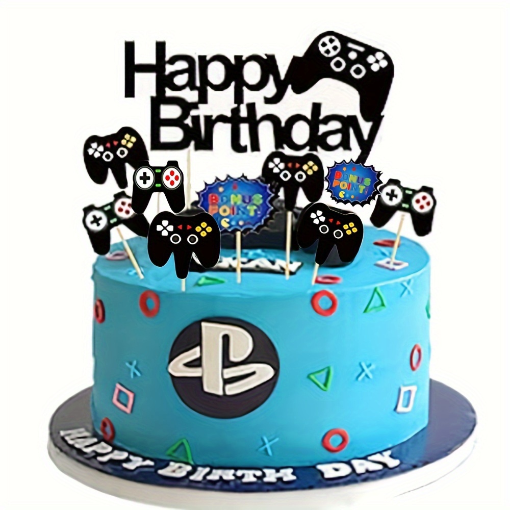 Party Games On Switch - 7pcs 게임 콘솔 테마 생일 축하