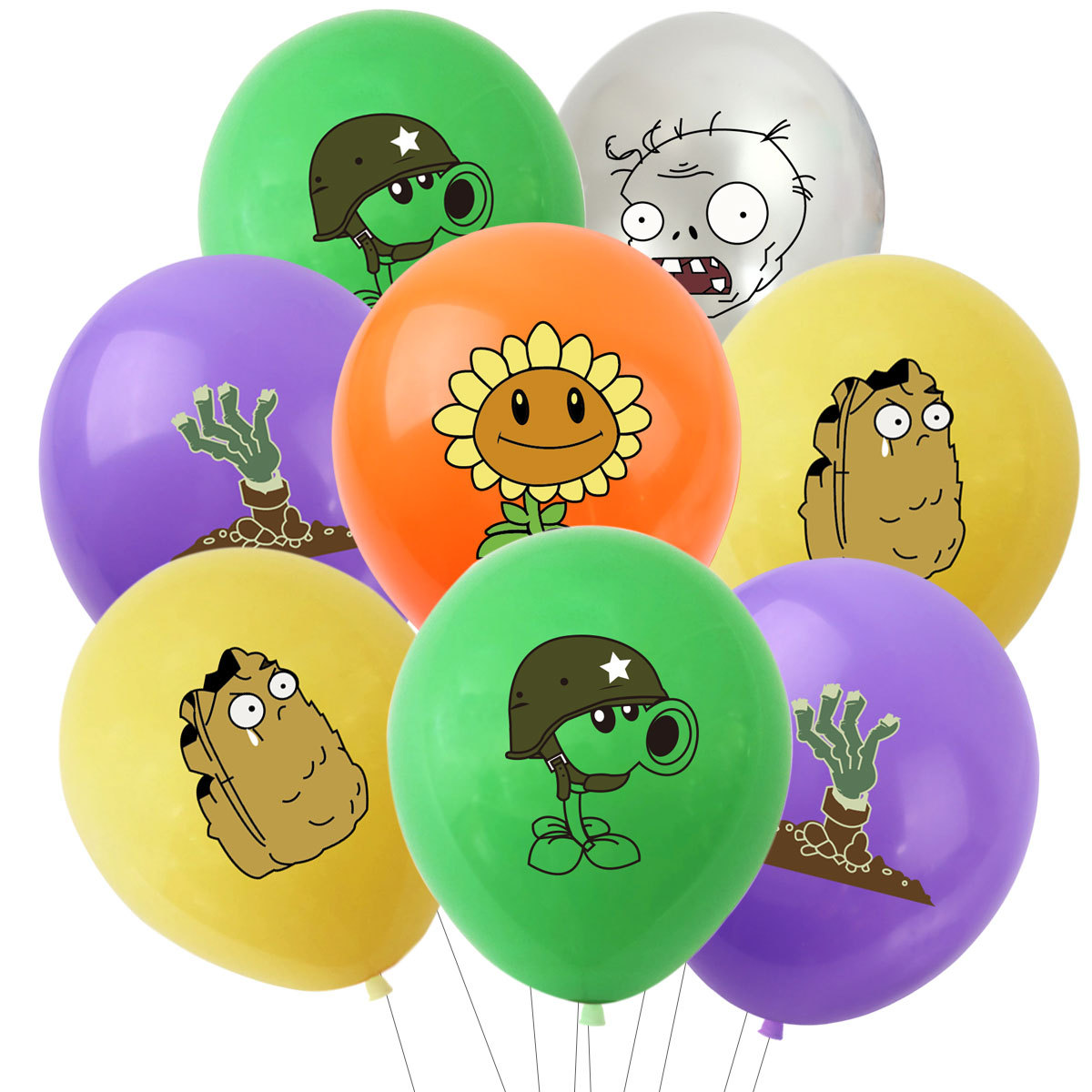 10Pcs 12inch 식물 VS 좀비 Pvz 라텍스  - Zombie Party Games 리뷰 및 가격