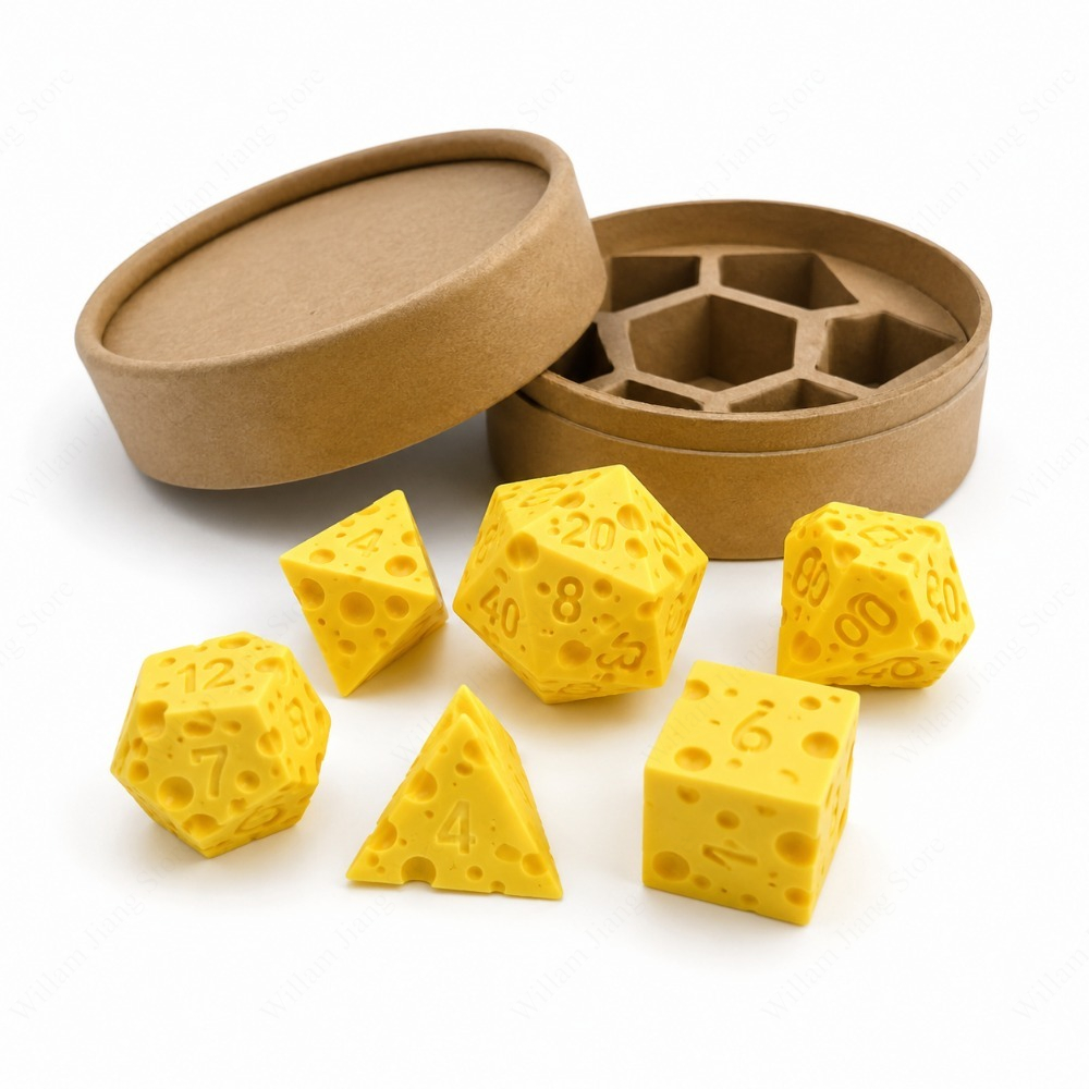 7피스 휴대용 3D 프린팅 치즈 모양 불규칙 장식 세트 - Party Games Easter For Family 리뷰 및 가격