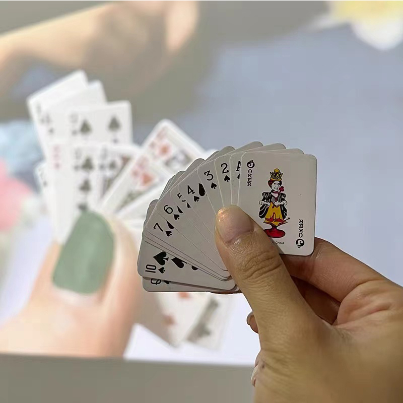 미니 카드 놀이 파티 선물, 미니어처 포커 게임 노벨티 - Party Games Juegos De Mesa 리뷰 및 가격