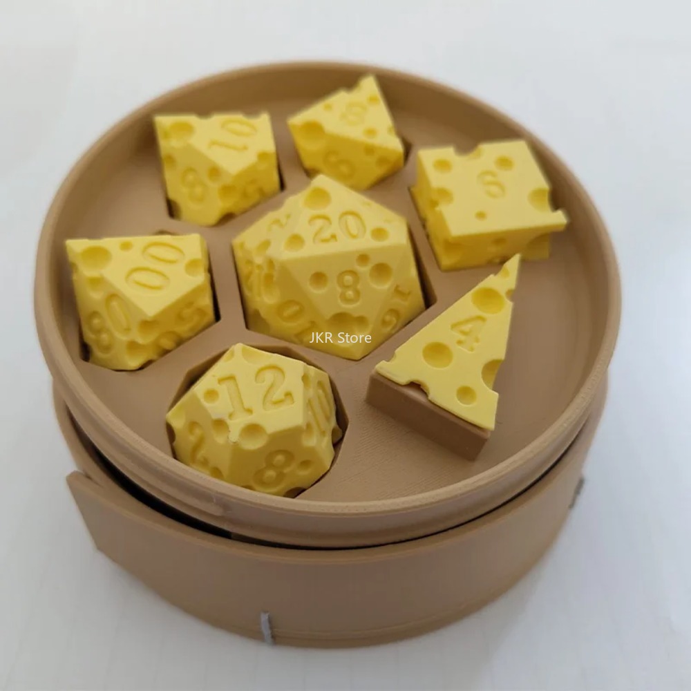 3D 프린팅 치즈 모양 주사위 세트 (D4, D20 포 - Party Games Easter For Family 리뷰 및 가격
