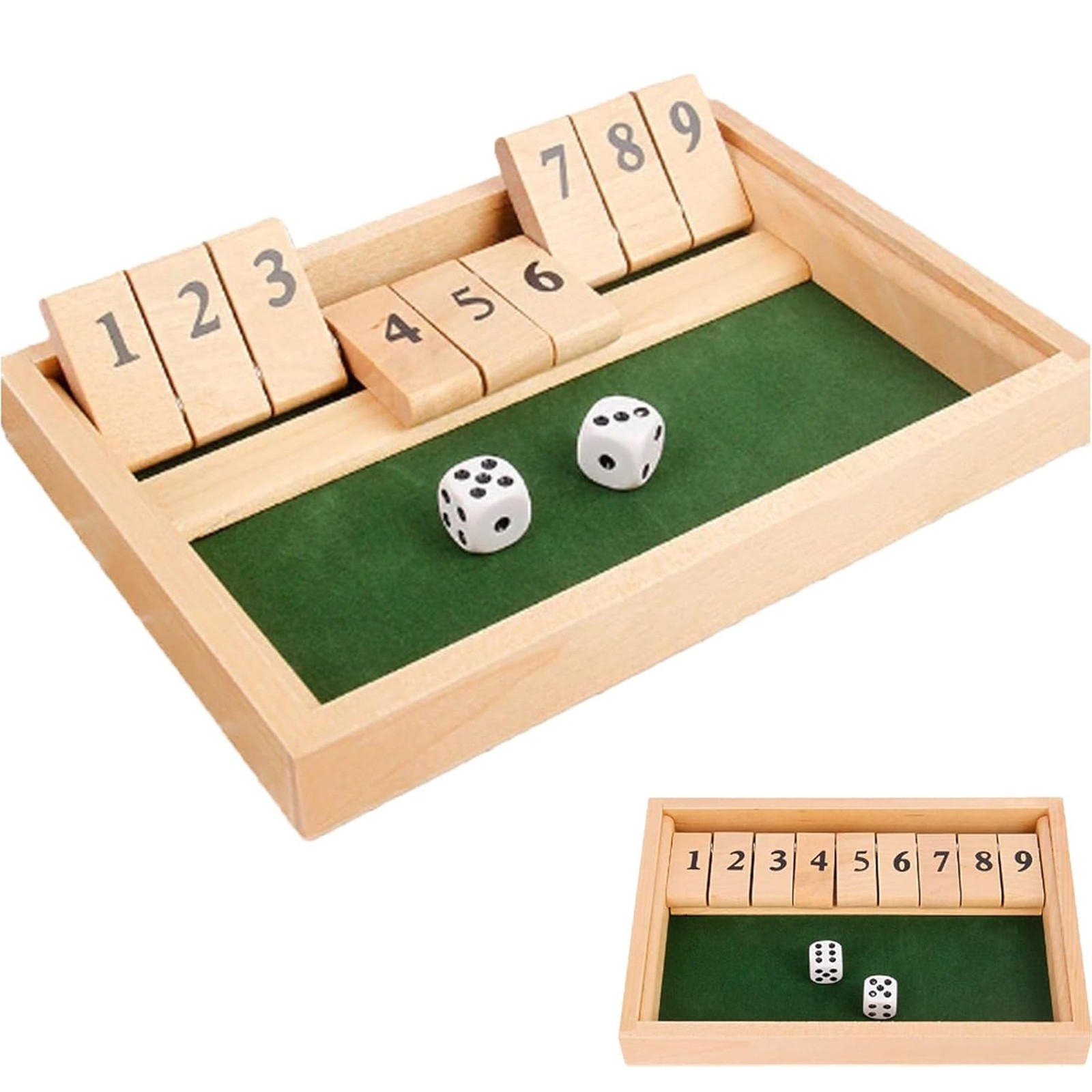 디럭스 4면 9숫자 셧 더 박스 보드 게임 세트 주사위 - Party Games Easter For Family 리뷰 및 가격