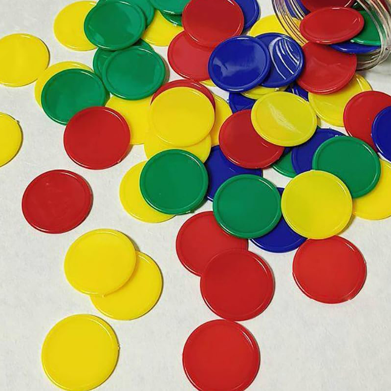 빙고 마커 칩 37MM 4 색 카운터 카드 어린이를위한 - Party Games Juegos De Mesa 리뷰 및 가격