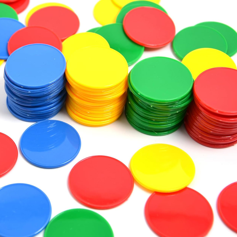 빙고 마커 칩 37MM 4 색 카운터 카드 어린이를위한 - Party Games Juegos De Mesa 리뷰 및 가격