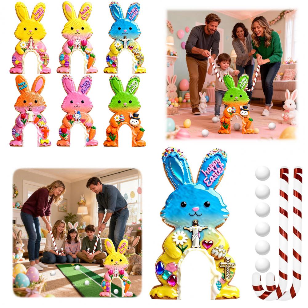 가족 골프 게임 부활절 토끼 미니 골프 게임 세트 (캔 - Party Games Easter For Family 리뷰 및 가격