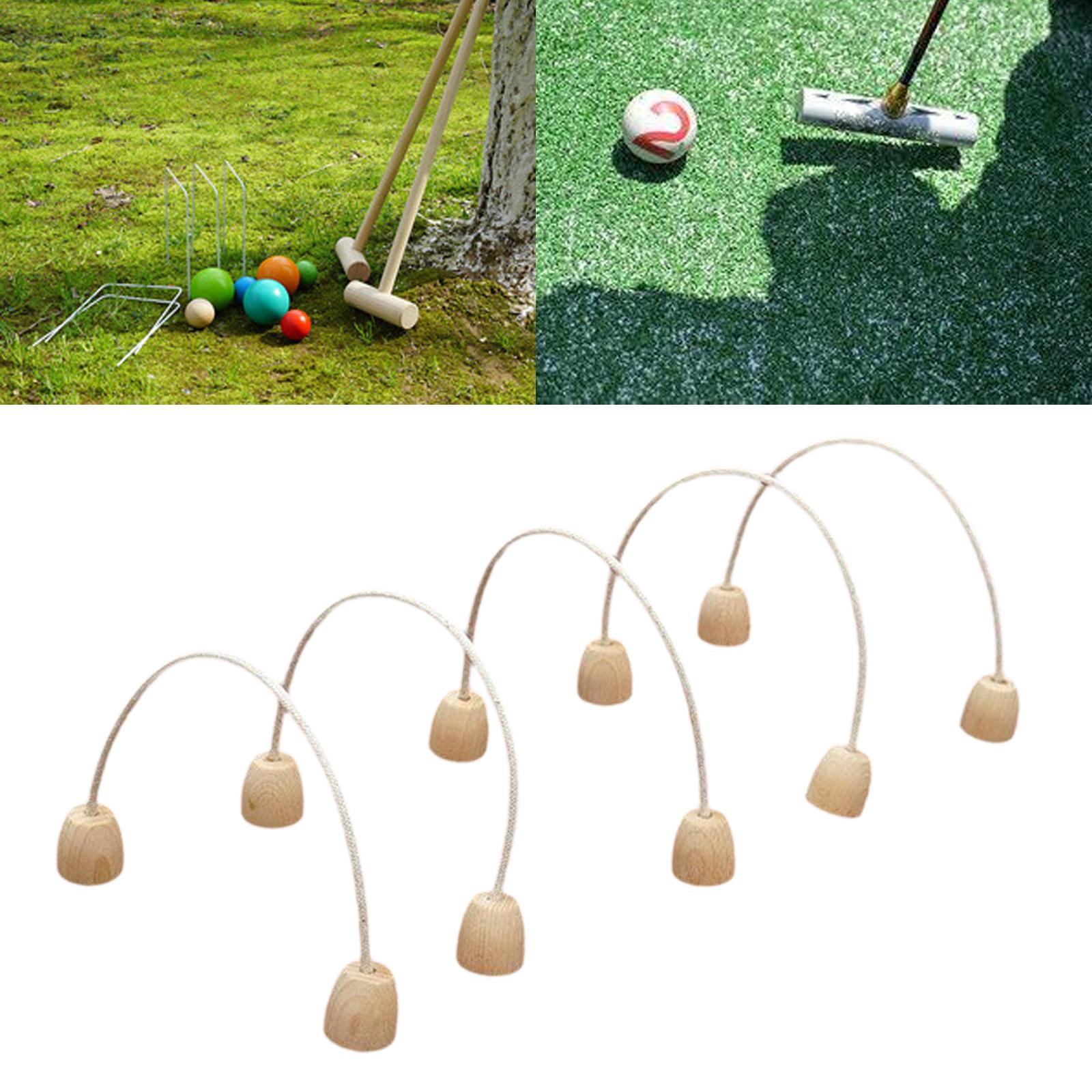 나무 크로켓 링 야외 게이트볼 위켓 세트 (가족 잔디밭 - Croquet Set Lawn 리뷰 및 가격