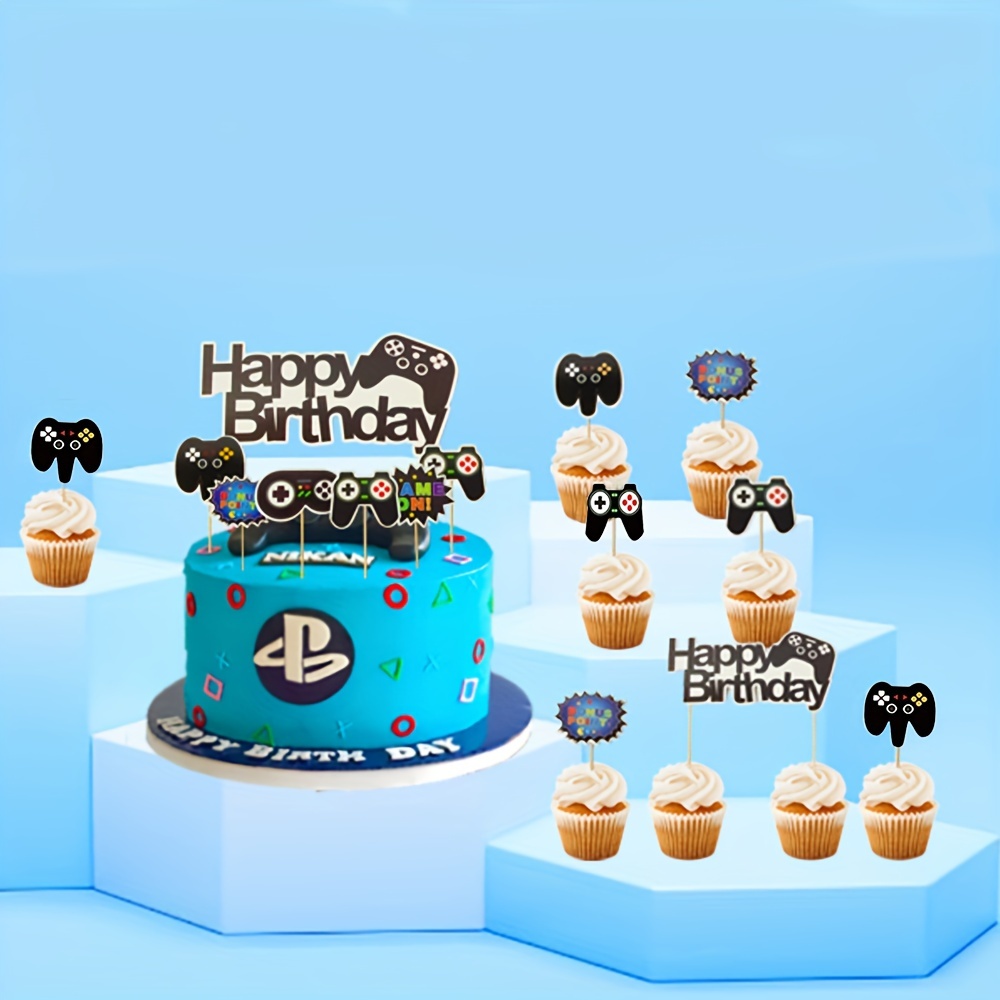 7pcs 게임 콘솔 테마 생일 축하 파티 케이크 장식- - Party Games On Switch 리뷰 및 가격
